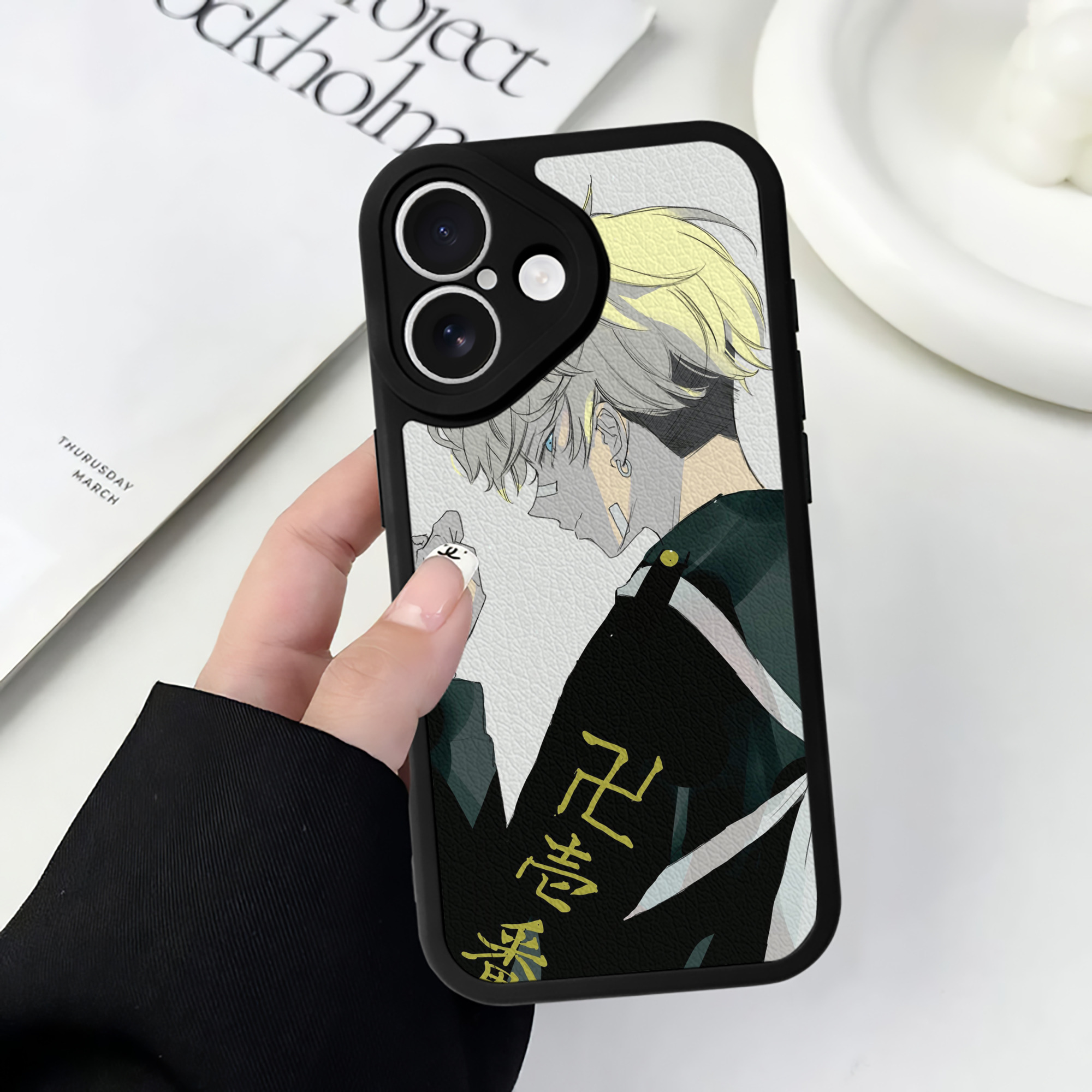 （画像用） 東京リベンジャーズ Tokyo Revengers 【iPhone 16シリーズ対応】シリコンスマホケース（レザー調） 材質：シリコン
